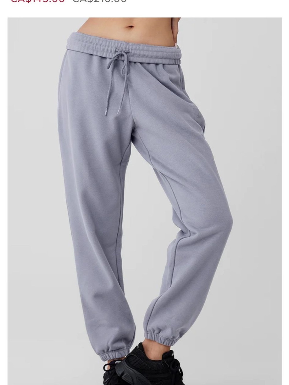Alo Relaxed Drawstring Joggers - Light Lavender